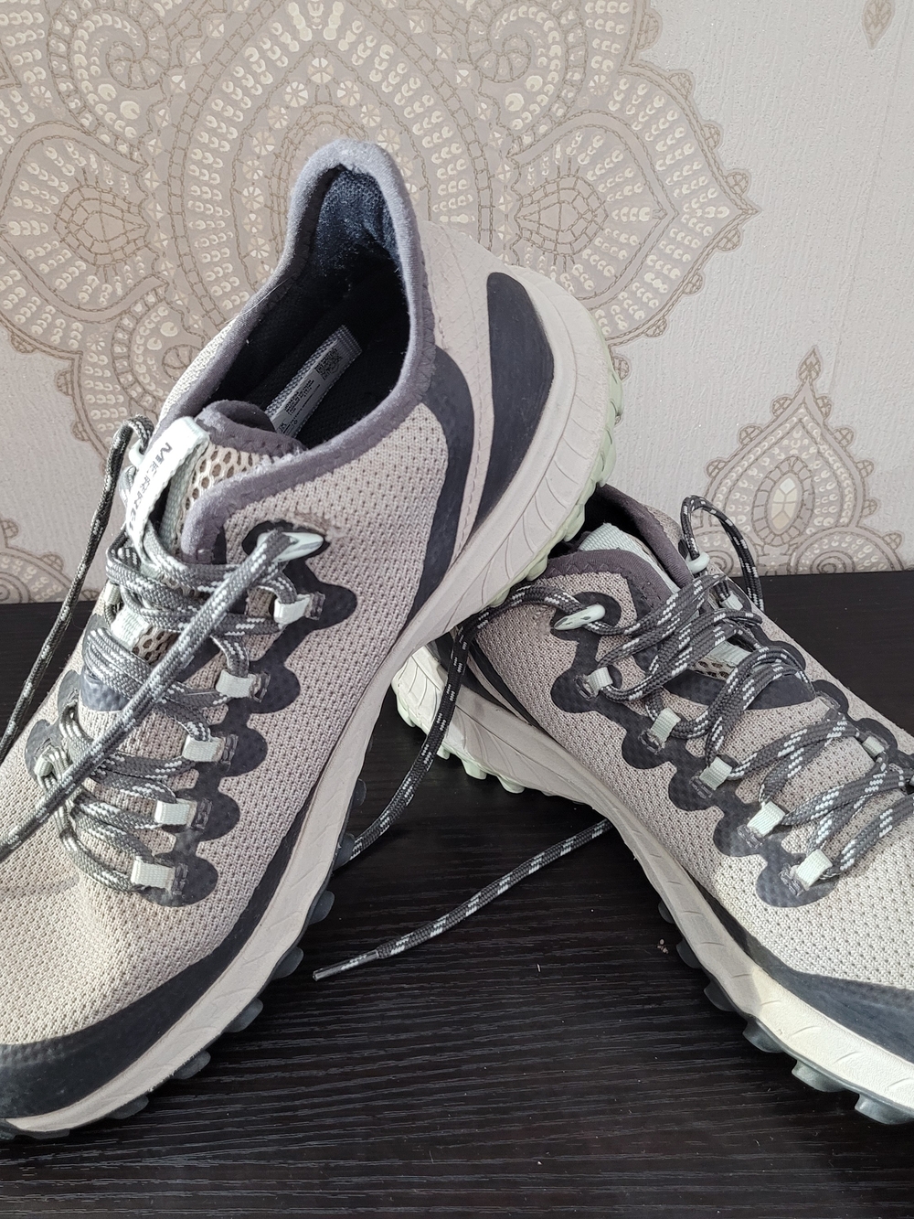 Merrell Women's Light Gray and Dark Gray Trail Sneakers